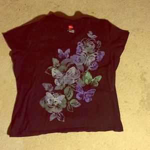 Black Butterfly Shirt